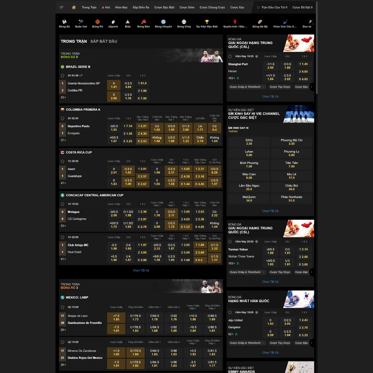 w88 thể thao xj hiển thị trong trình khởi chạy Sports của W88-w88meoden